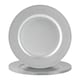 image 1 of Argon Tableware Metallic Charger Plates - 33cm - Silver - Pack of 6 | Silver | Silver