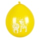 image 2 of Assorted Safari Animals Air Fill Latex Balloons 25cm / 10 in - Pack of 6