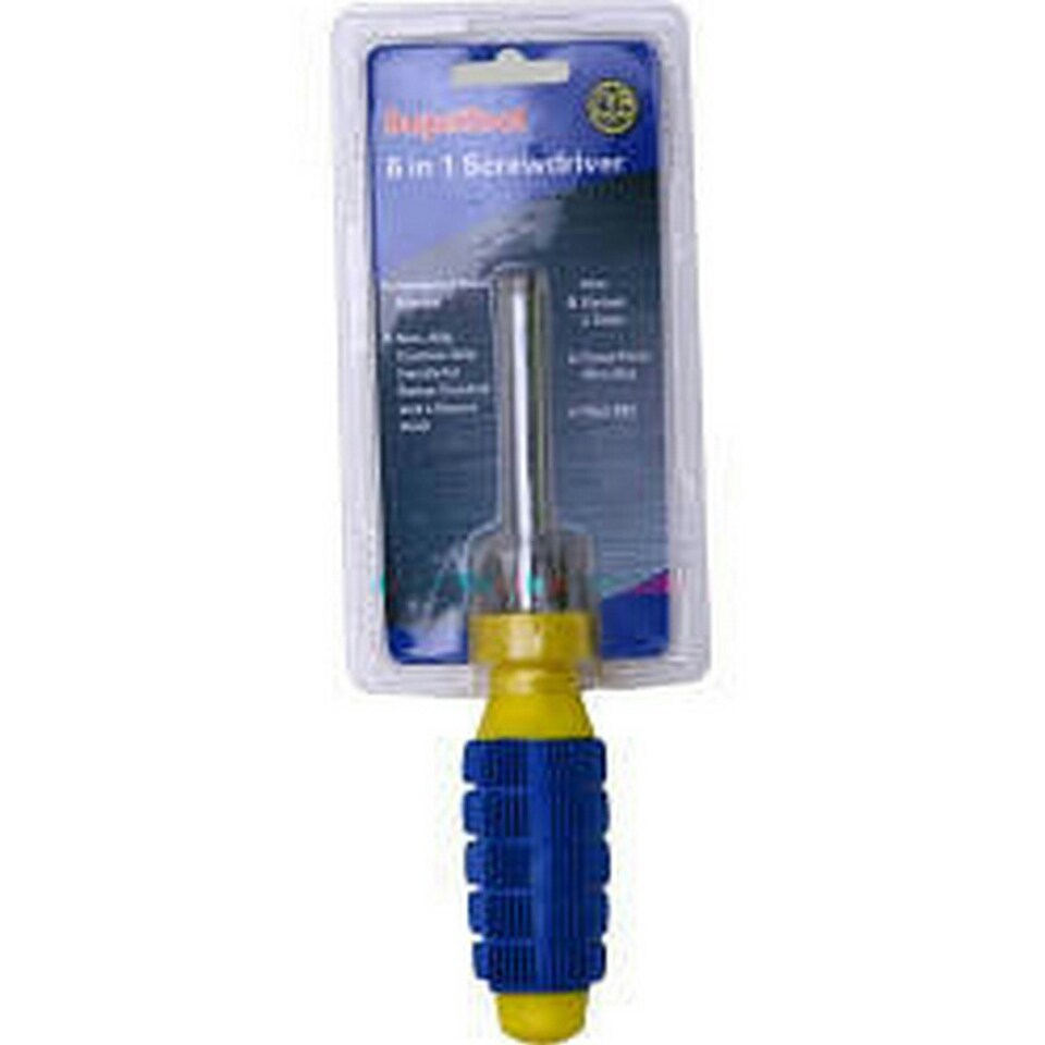 SupaTool Pozi, Slotted Multi-Screwdriver - Blue/Yellow - 23cm x 4cm