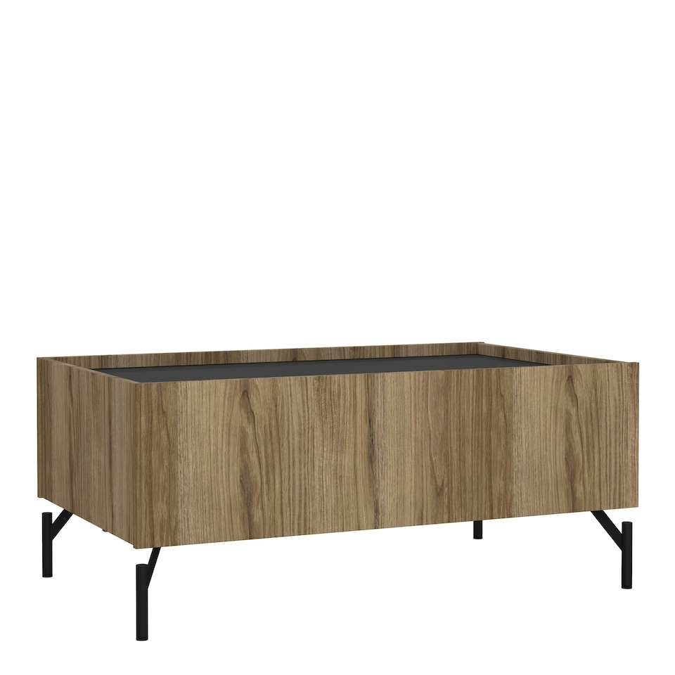 image 1 of Kendall Coffee table with 2 Drawers Oak and Black