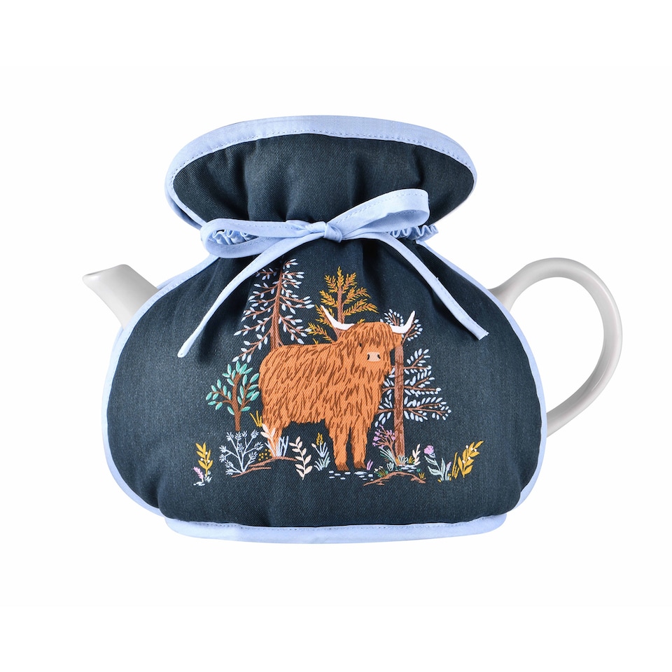 image 1 of Ulster Weavers Connie the Cow Tea Cosy - Muff Navy