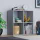 image 2 of Vida Designs Durham 2x2 Cube Storage Bookcase Display Unit, Grey