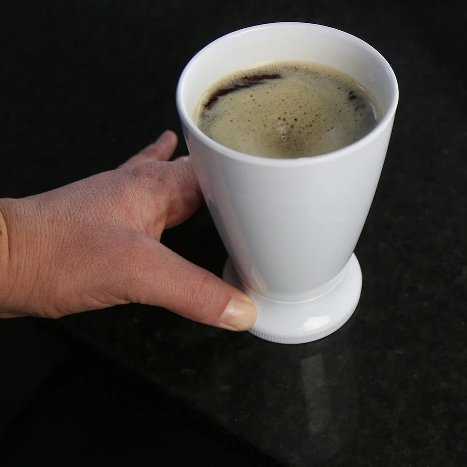 image 1 of Self-stirring melanine mug