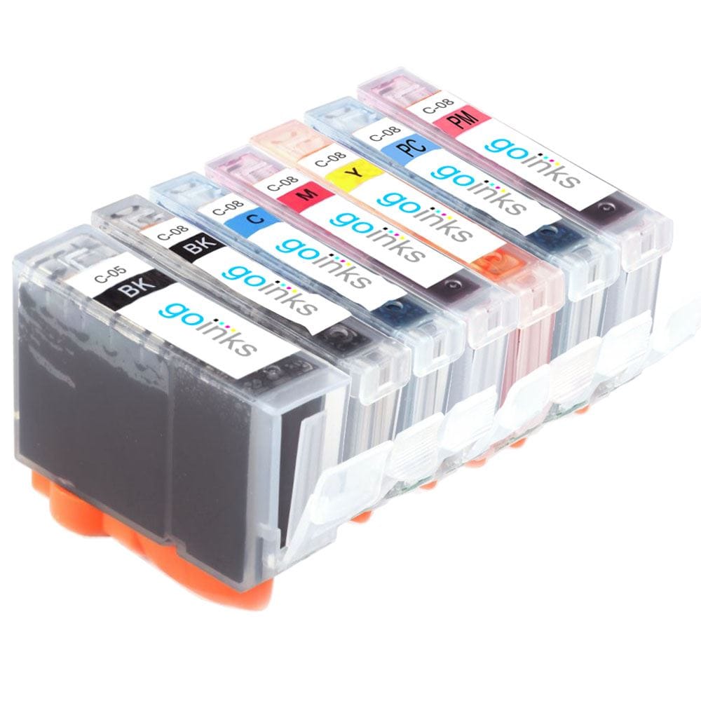 1 Compatible Set of 7 Canon PGI-5 & CLI-8 Printer Ink Cartridges