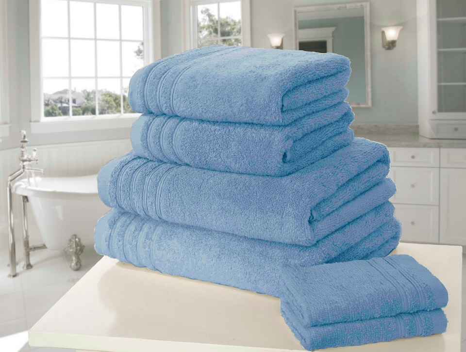 image 1 of So Soft Pure Cotton Face Towels Super Soft and Absorbant | Blue | Face cloth | 1
