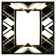 image 1 of Art deco frame (Picture Frame) Black | M