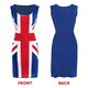 image 5 of Union Jack Dress & Bow Headband | Red | L