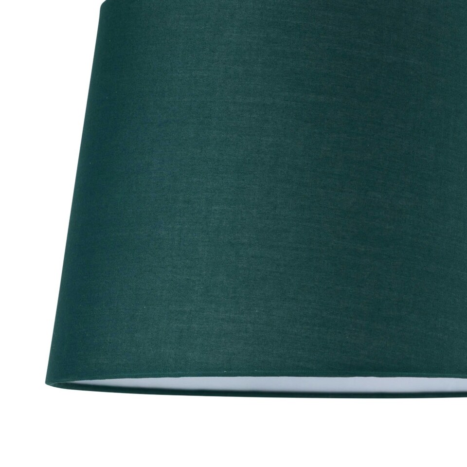 image 1 of Set of 2 Dark Green 28cm Tapered Cylinder Pendant or Lamp Shades Green