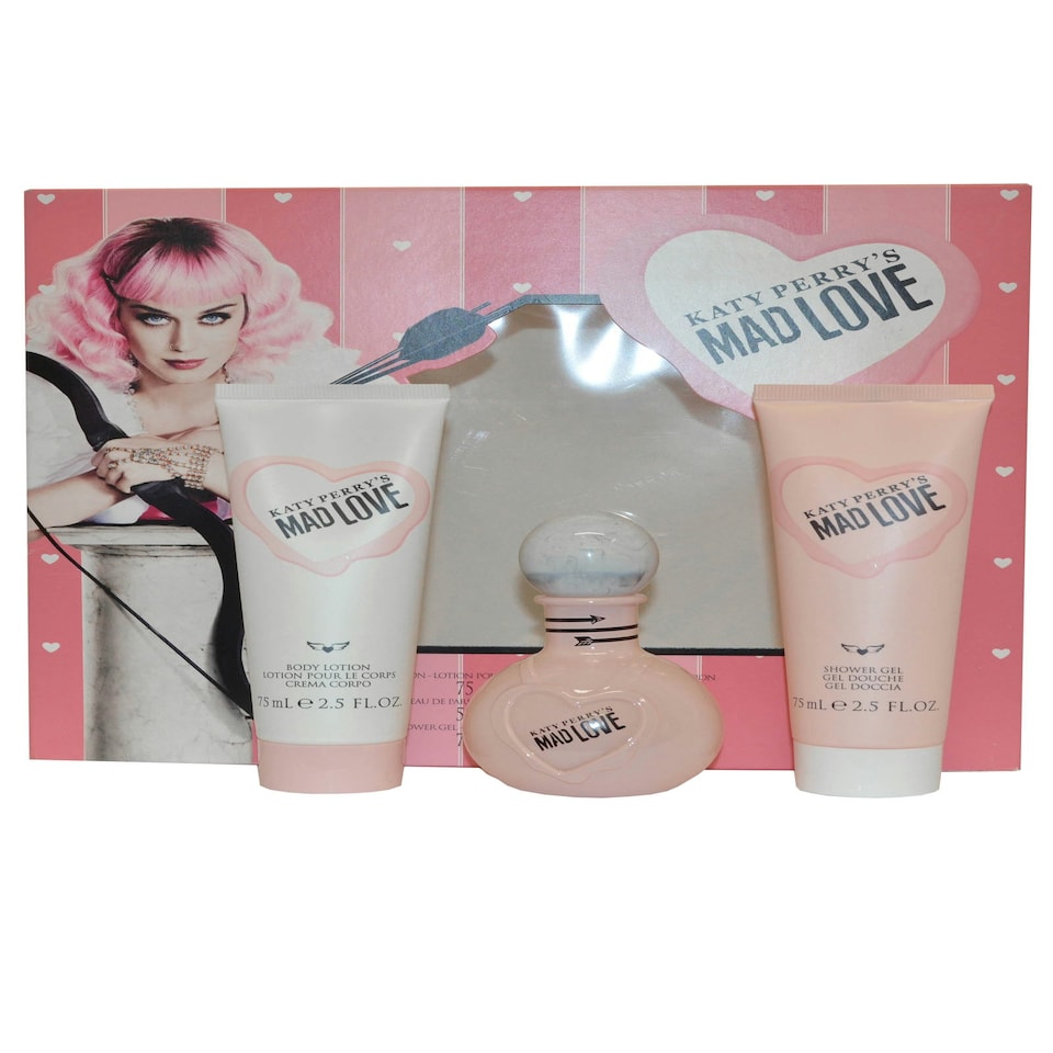 image 1 of Katy Perry Mad Love Eau de Parfum Spray 50ml Shower Gel 75ml and Body Lotion 75ml