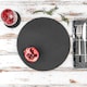 image 5 of Argon Tableware 12 Piece Round Slate Placemats & Coasters Set Grey