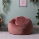 image 1 of Kingston Classic Velvet Bean Bag Chair Dusk Pink Bean Bags | Pink | Dusk Pink | 1
