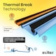 image 3 of Exitex Macclex 15/2 Thermal Break Door Threshold Draught Excluder Cill for 44mm Doors, 914mm | Gold