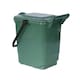 image 3 of Large Compost Caddy - Green - for Food Waste Recycling (23 Litre) - 23L Plastic Composting Kerbside Bin with Composting Guide