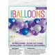 image 2 of Assorted Lavender, Purple, Royal Blue, & Silver Balloon Arch Kit and Diecut Stars