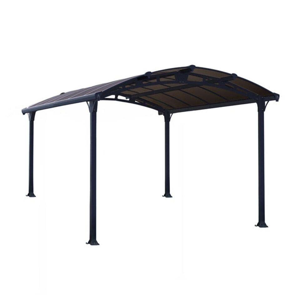 image 1 of Arcadia Carport 4300 - Polycarbonate - L435 x W359 x H242 cm - Grey Grey