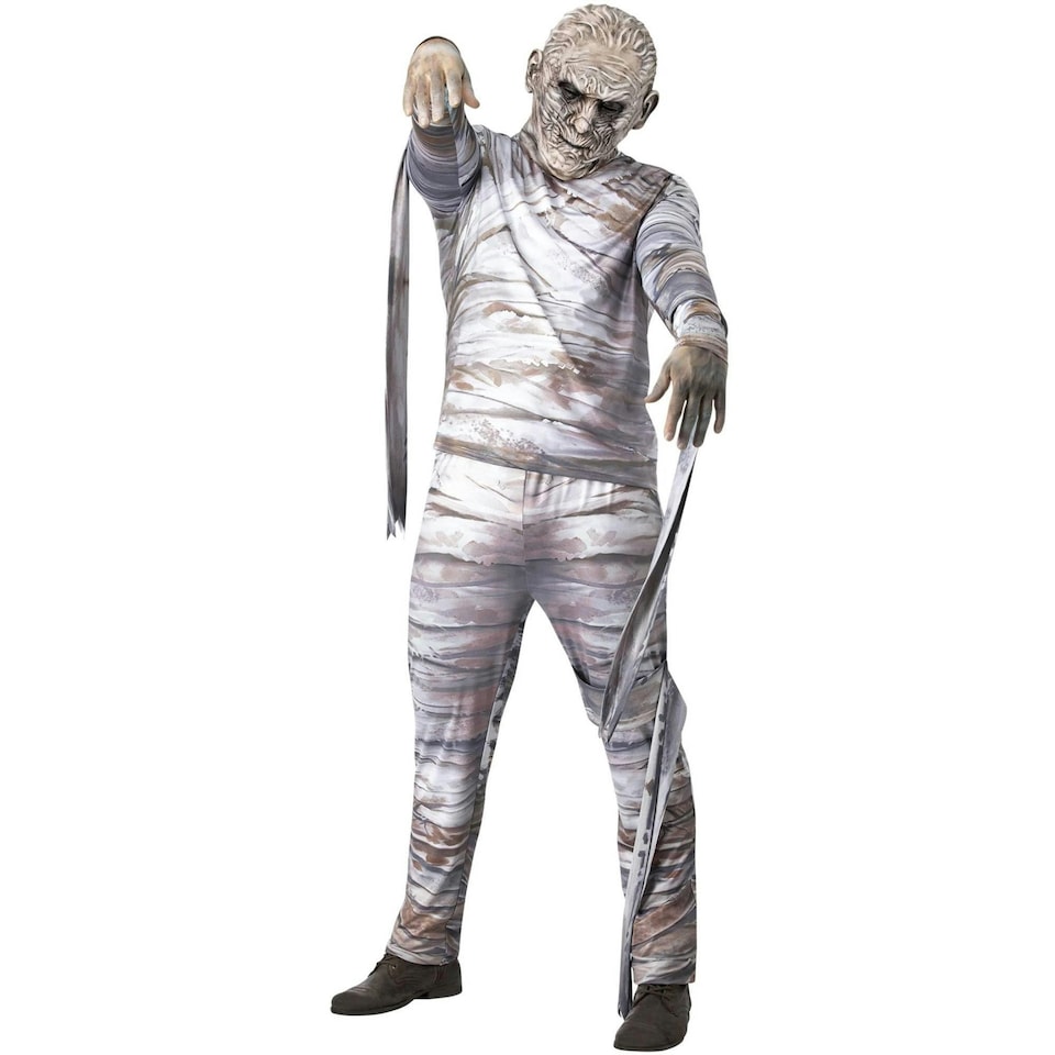image 1 of Universal Monsters Unisex Adult Mummy Costume Set - White - L R