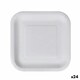 image 1 of Plate set Algon Disposable White Cardboard Squared 23 cm (24 Units) N/A