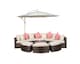 image 2 of Monaco Luxury Large Rattan Garden Sofa Set | Brown | Brown | Five Plus Seater