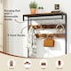 image 6 of COSTWAY Coat Rack Hall Tree with Shoe Storage Bench Brown | One Size