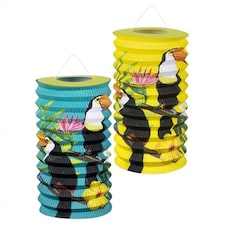 Toucan Hawaiian Paper Lanterns 16cm - Pack of 2