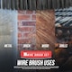 image 5 of Heavy Duty Wire Brush Set Steel Bristle Long Handle, D-Grip Block Rust & Paint Removal Kit
