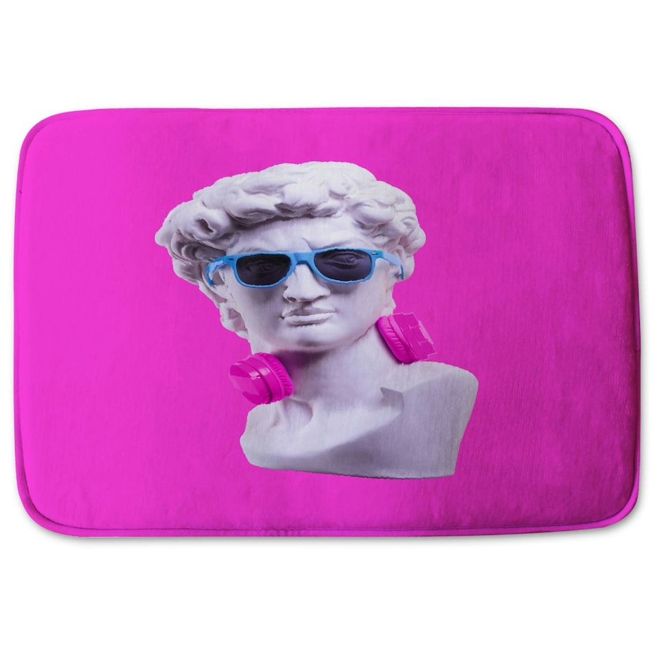 image 1 of Plaster statue of David's head in blue sunglasses (Bathroom Set)
