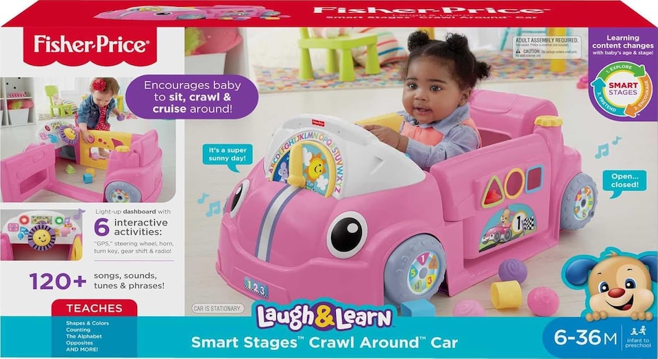 image 1 of Fisher Price Laugh And Learn Crawl Around Car