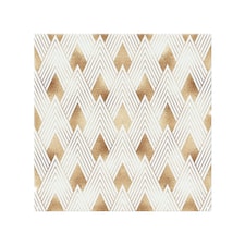 Golden Geometric Shapes Splash Back | White