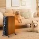 image 10 of HOMCOM 2500W Oil Filled Portable Radiator Heater w/ Remote Control - Black