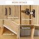 image 5 of HOMCOM 2 Door Wardrobe with 2 Drawers and Hanging Rail for Bedroom
