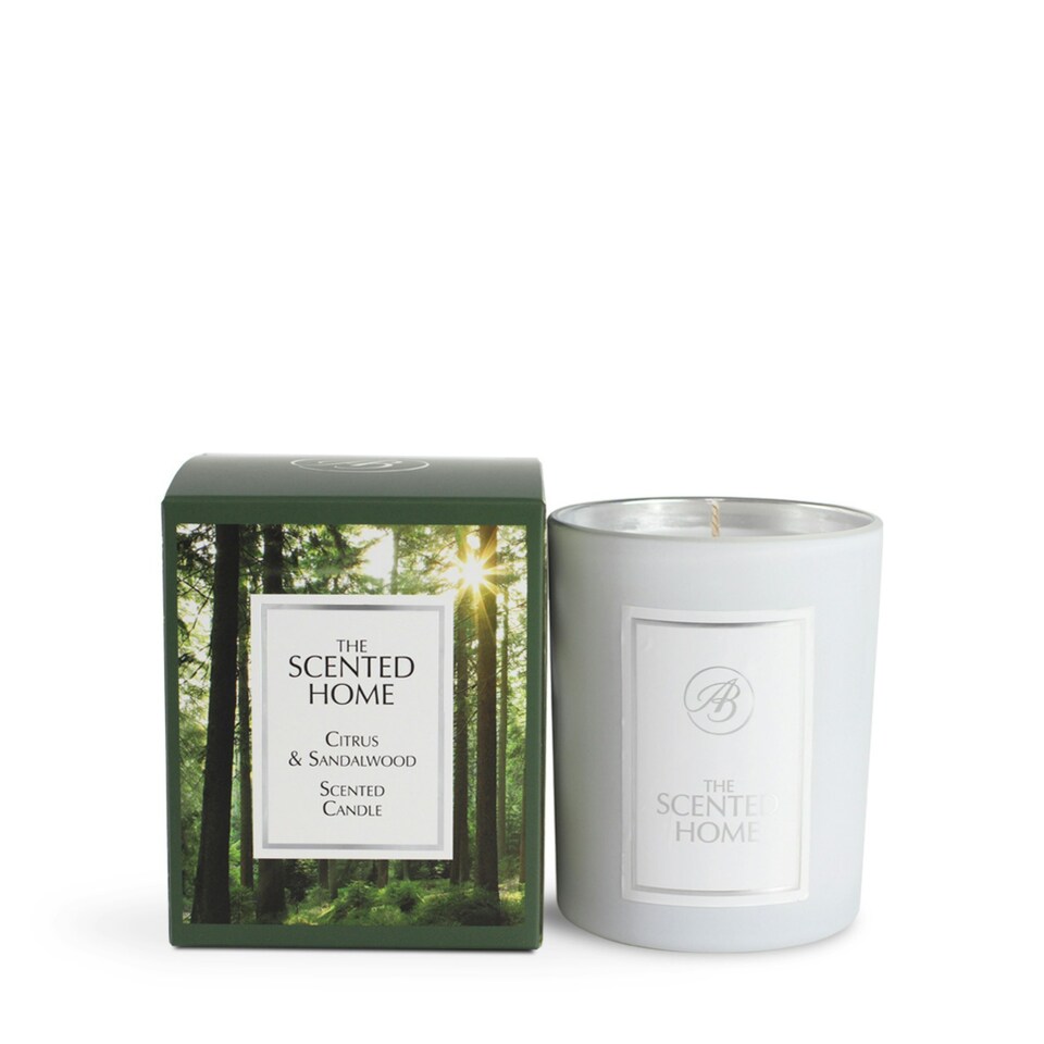 image 1 of Ashleigh & Burwood Citrus & Sandalwood Scented Jar Candle 170g White
