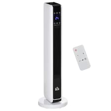 HOMCOM 2200W Indoor Tower Space Heater 10-49°C Timer  Thermostat Oscillating