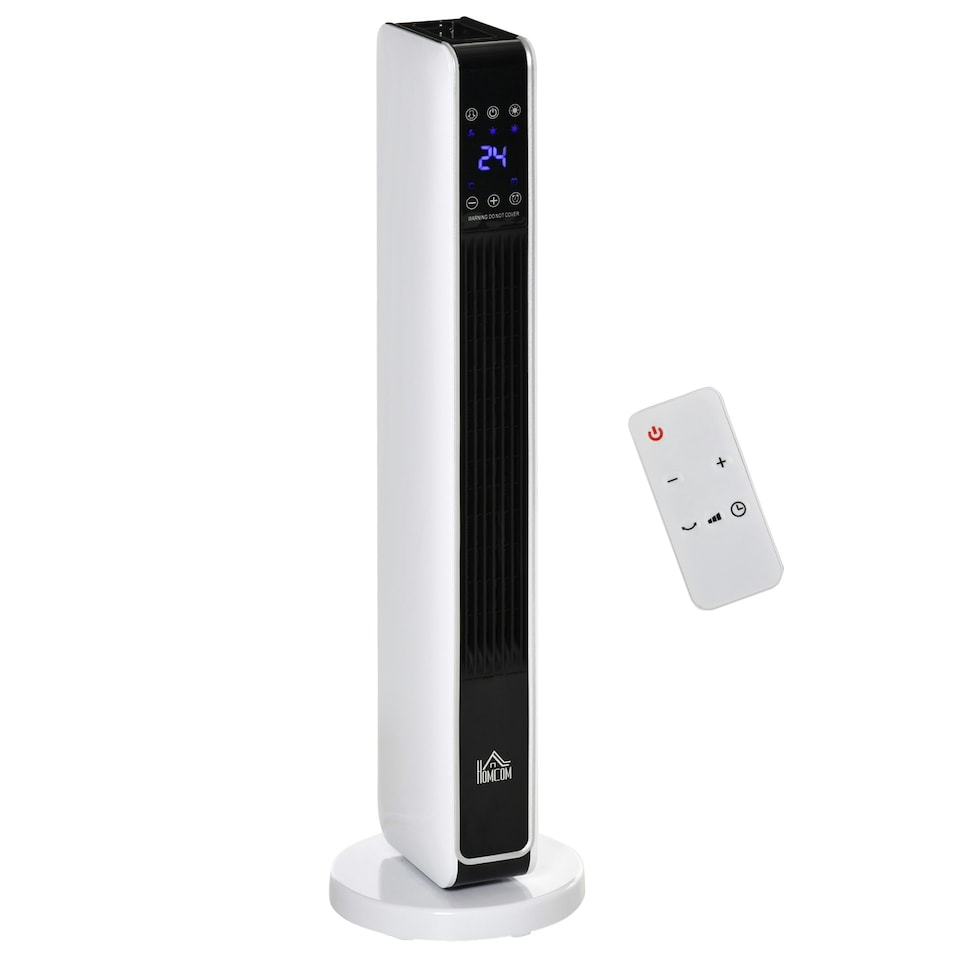 image 1 of HOMCOM 2200W Indoor Tower Space Heater 10-49°C Timer Thermostat Oscillating