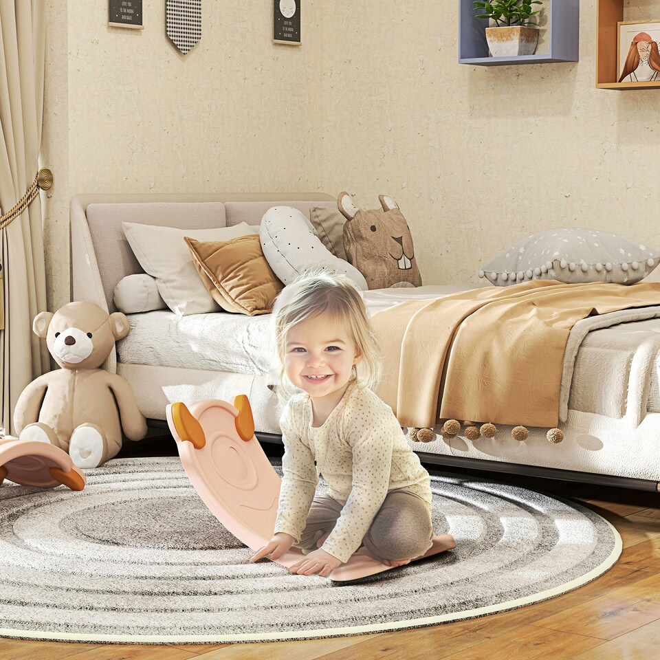 image 1 of AIYAPLAY Balance Board for Kids Balance Training & Sensory Play, Pink