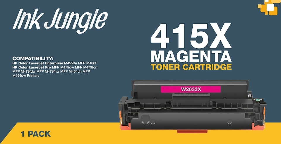 image 1 of Compatible HP 415X Magenta Toner Cartridge Pink