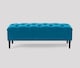 image 1 of Alyana 180cm Wide Tufted Rectangle Ottoman Storage Bench - Upholstery Velvet Shoe Bench with Turned Wooden Legs