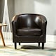 image 2 of Tub Chair Faux Leather Arm Chair