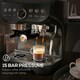 image 5 of HOMCOM Espresso Machine, Bean Grinder & Steam Wand, 15 Bar Pressure, Black