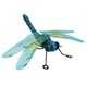 image 3 of Small Metal Blue Dragonfly Garden/Home Wall Art Ornament Gift 7x22x31cm
