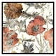 image 2 of Watercolour flower print (Picture Frame) Brown | XL