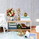 image 6 of 2 Tier Bamboo Shoe Rack Strong Design Shelf Organiser Holds up to 8 Pairs of Shoes Brown