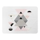 image 1 of Pink & Grey Geometric Triangles Blanket | Multi