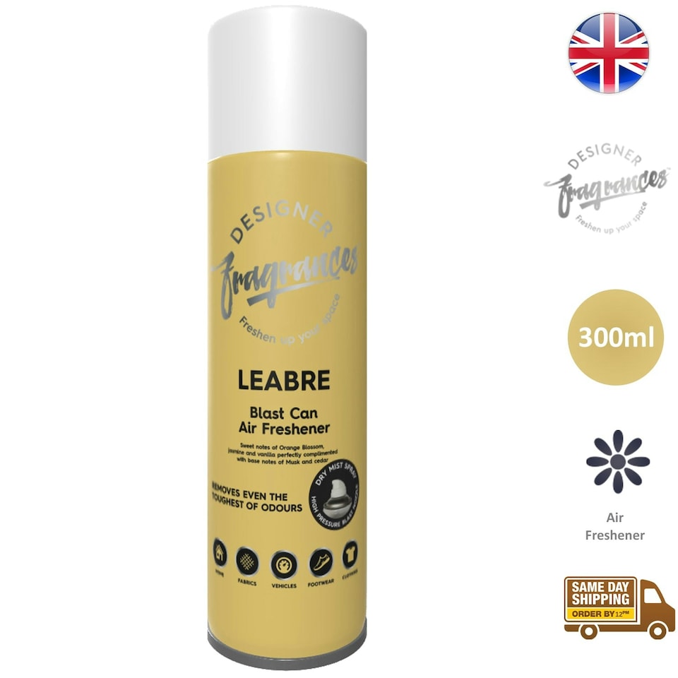 image 1 of Designer Fragrances Blast Can Home Air Freshener Mist Spray Leabre 300ml
