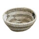 image 4 of Lidi Set Of Three Oval Straw Baskets Multi