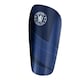 image 1 of Chelsea FC Childrens/Kids Fuse Slip-In Shin Guards - Blue/White - 10-12 Years