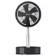 image 5 of Pro Breeze 2‑in‑1 Portable Rechargeable Folding Fan (Desk & Floor) - Black