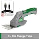 image 7 of Gracious Gardens 3.6V 2 in 1 Cordless Hedge Trimmer Cutter | Green | Green | 1