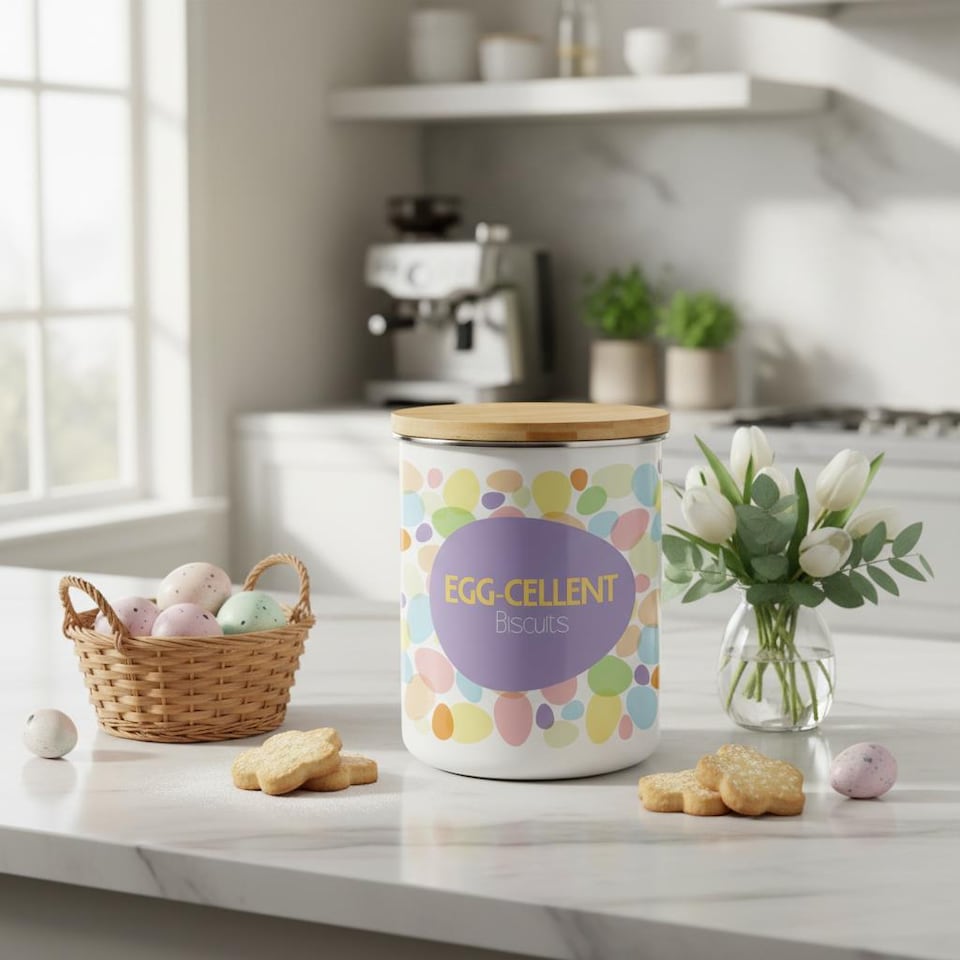 image 1 of Egg-cellent Extra Large Biscuit Tin