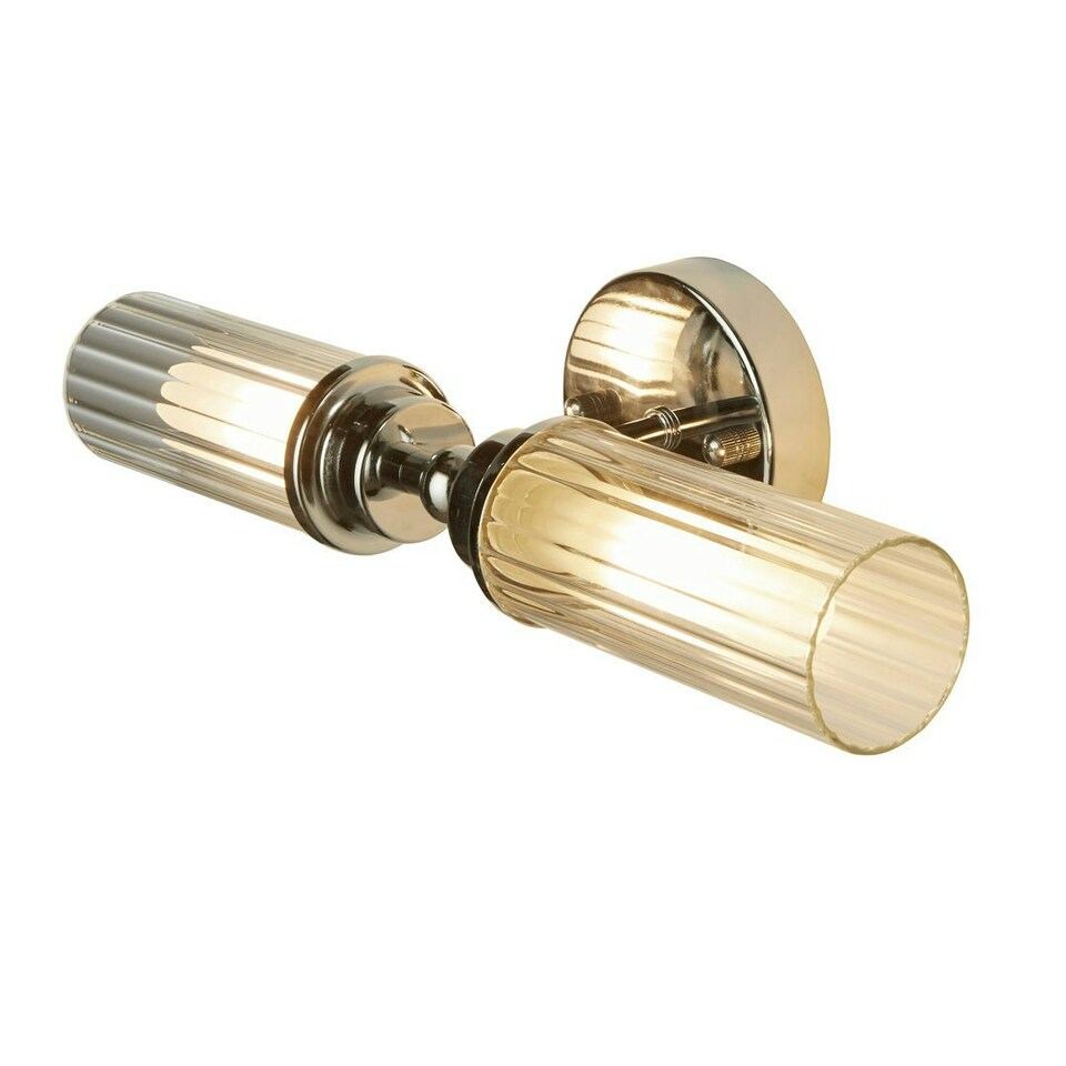 image 1 of Vurton 2 Light Chrome Bathroom Wall Light