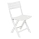 image 3 of White Plastic Garden Dining Table with Chairs Set Patio Deck Outdoor Furniture | White | White | 3 Piece Set